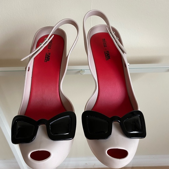 Melissa + Karl Lagerfeld Ultragirl Heels with 🕶 - Picture 2 of 7